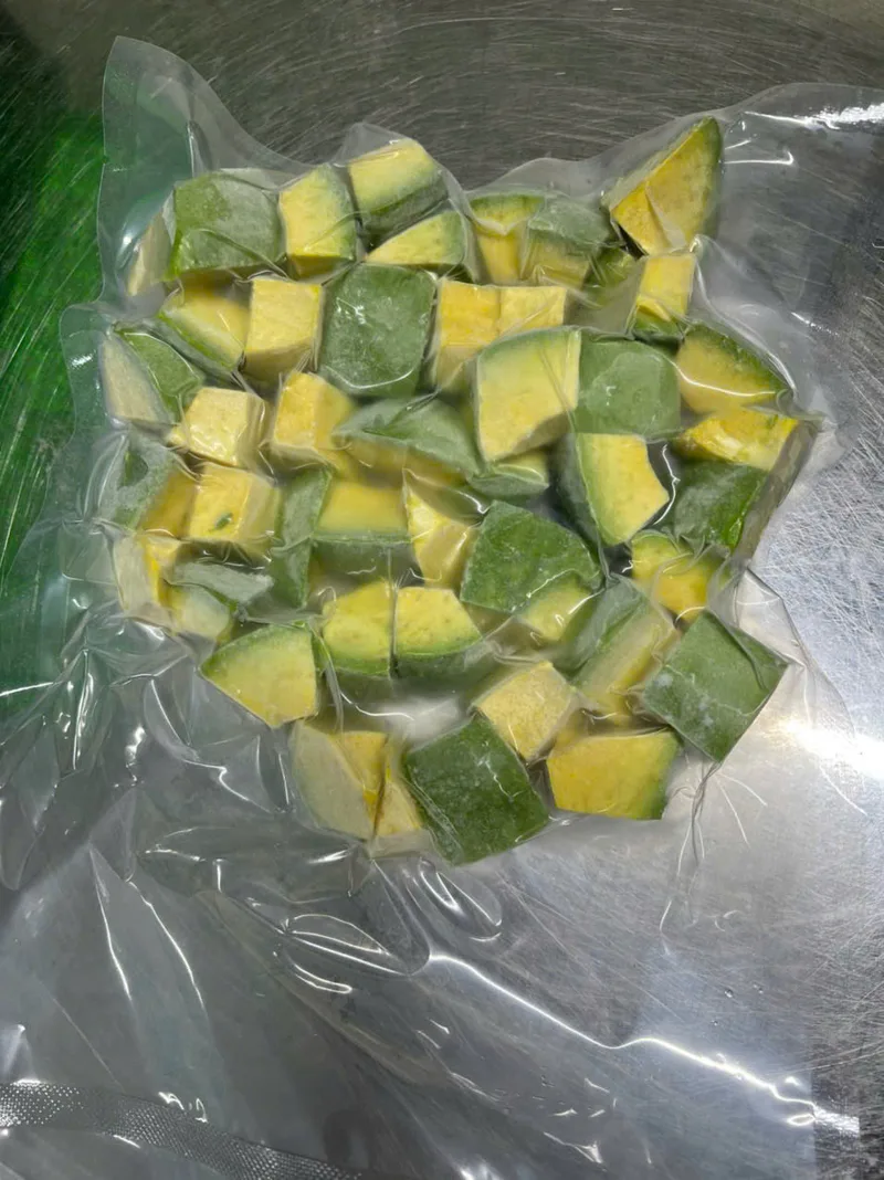 Packed avocado for export
